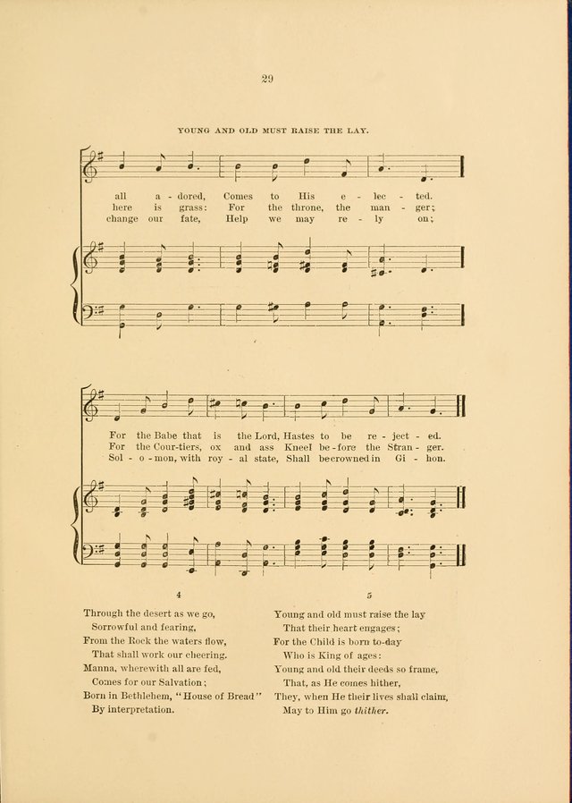 Hymns and Carols Set to Music page 29