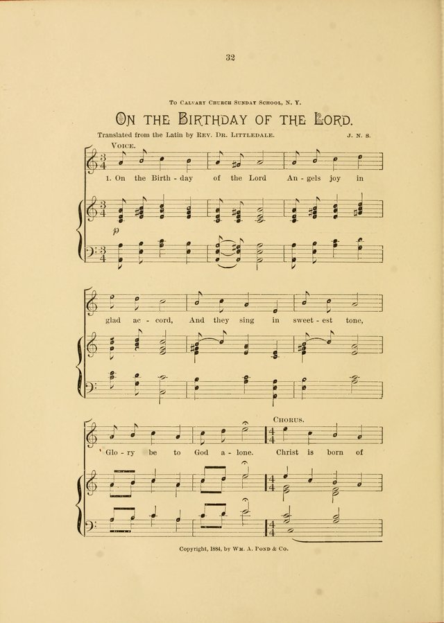 Hymns and Carols Set to Music page 32