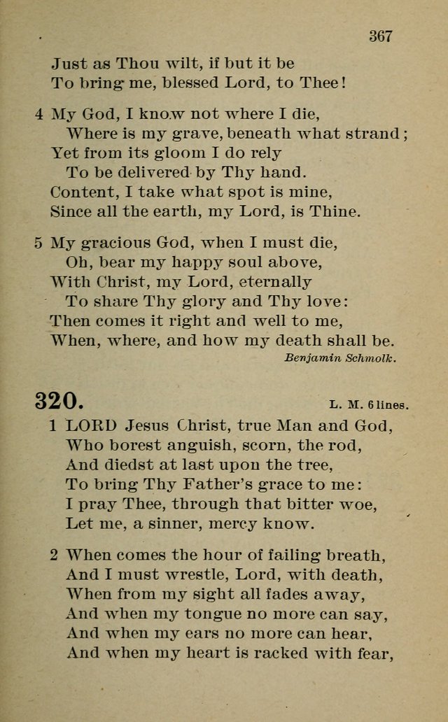 Hymnal: for churches and Sunday-schools of the Augustana Synod page 367