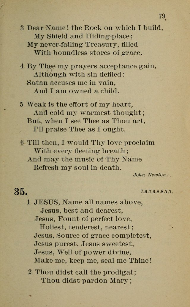 Hymnal: for churches and Sunday-schools of the Augustana Synod page 79