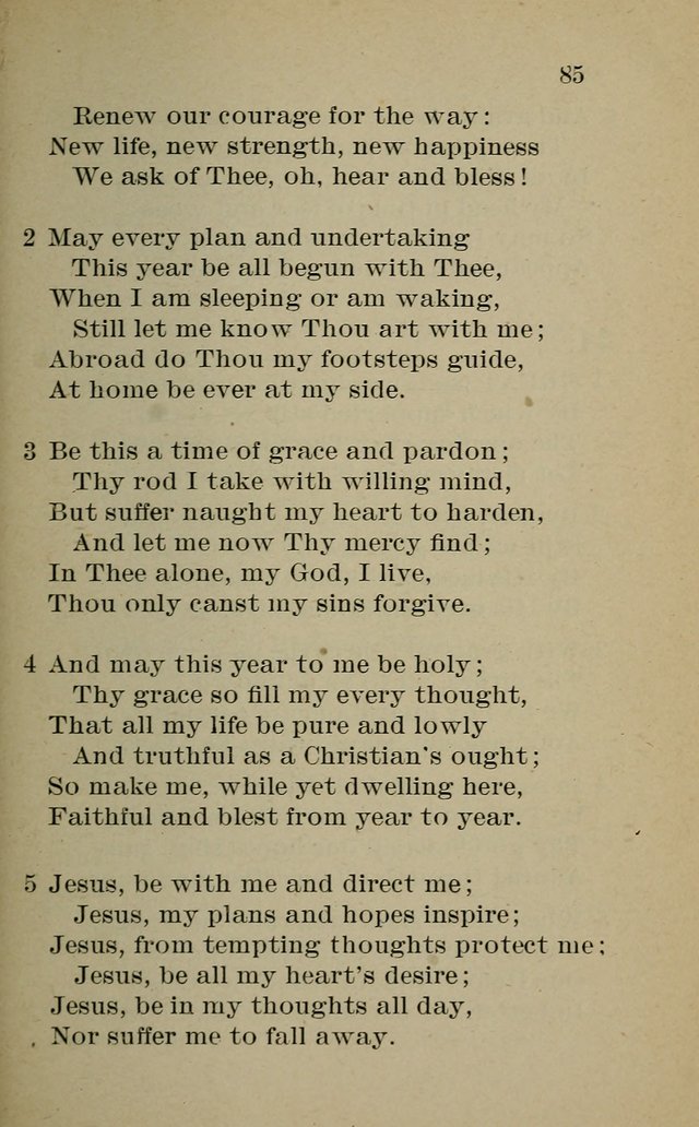 Hymnal: for churches and Sunday-schools of the Augustana Synod page 85