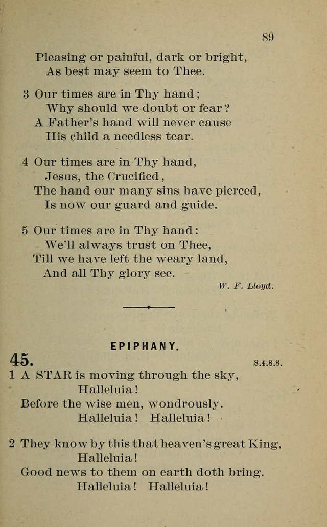 Hymnal: for churches and Sunday-schools of the Augustana Synod page 89