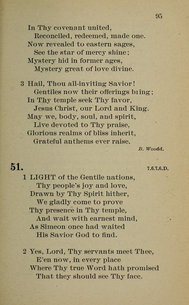 Hymnal: for churches and Sunday-schools of the Augustana Synod page 95