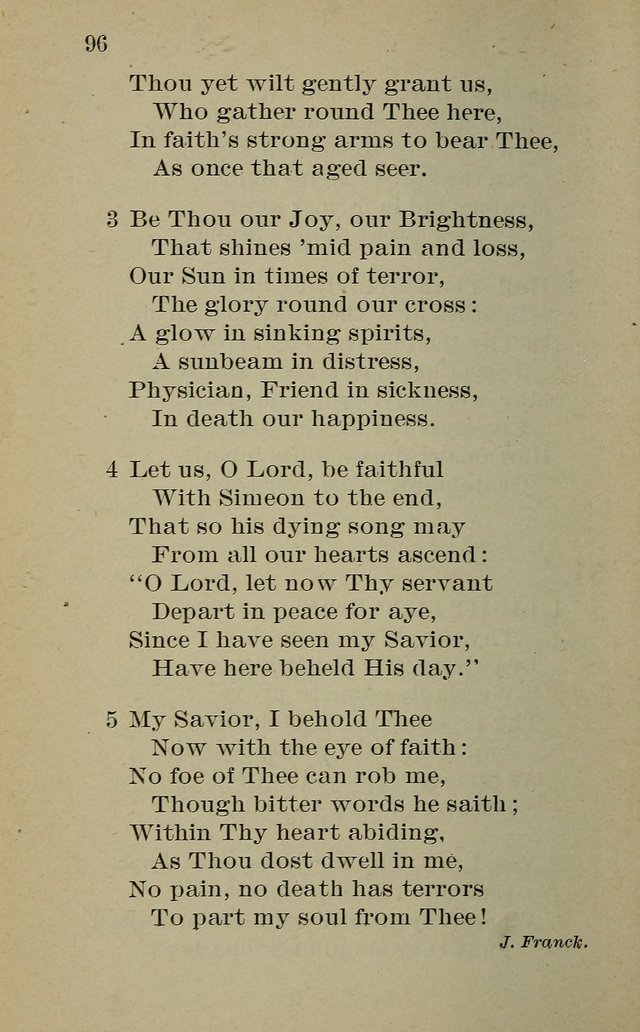 Hymnal: for churches and Sunday-schools of the Augustana Synod page 96