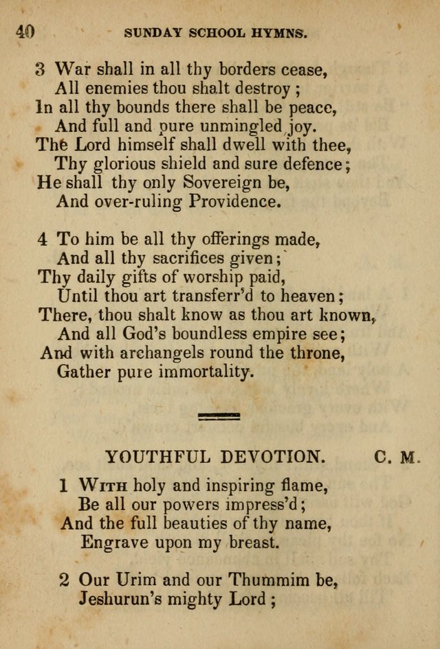 Hymns Composed for the Use of Sunday Schools, and Youthful Christians page 40