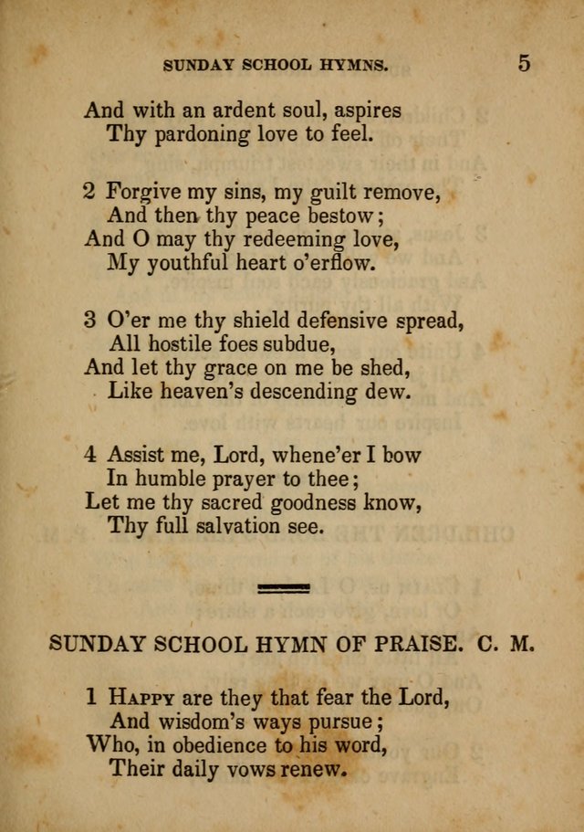 Hymns Composed for the Use of Sunday Schools, and Youthful Christians page 5