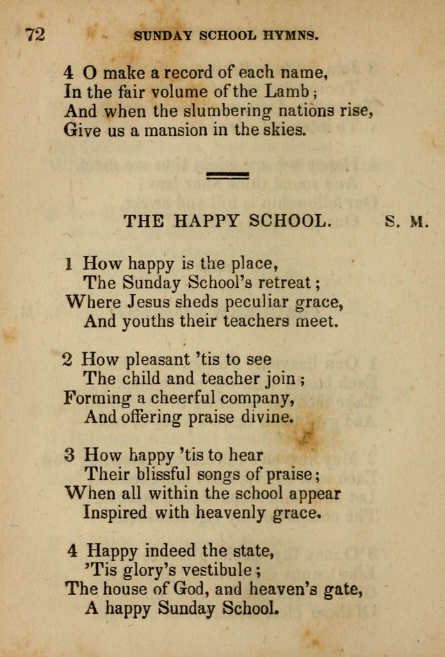 Hymns Composed for the Use of Sunday Schools, and Youthful Christians page 72