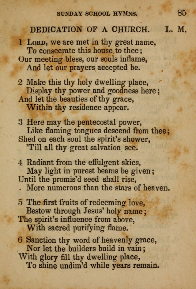 Hymns Composed for the Use of Sunday Schools, and Youthful Christians page 85