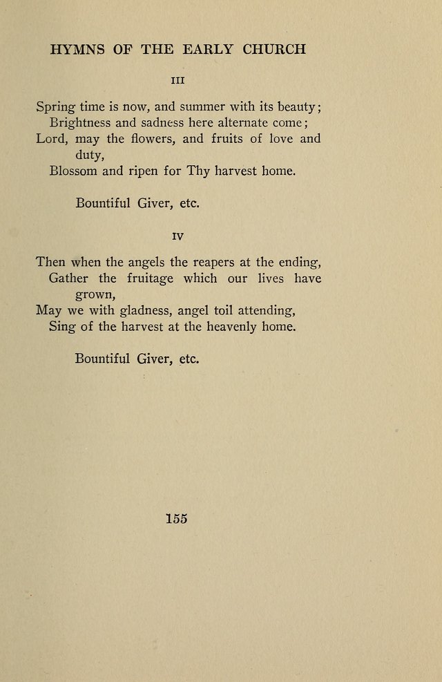 Hymns of the Early Church: translated from Greek and Latin sources; together with translations from a later period; centos and suggestions from the Greek; and several original pieces page 155