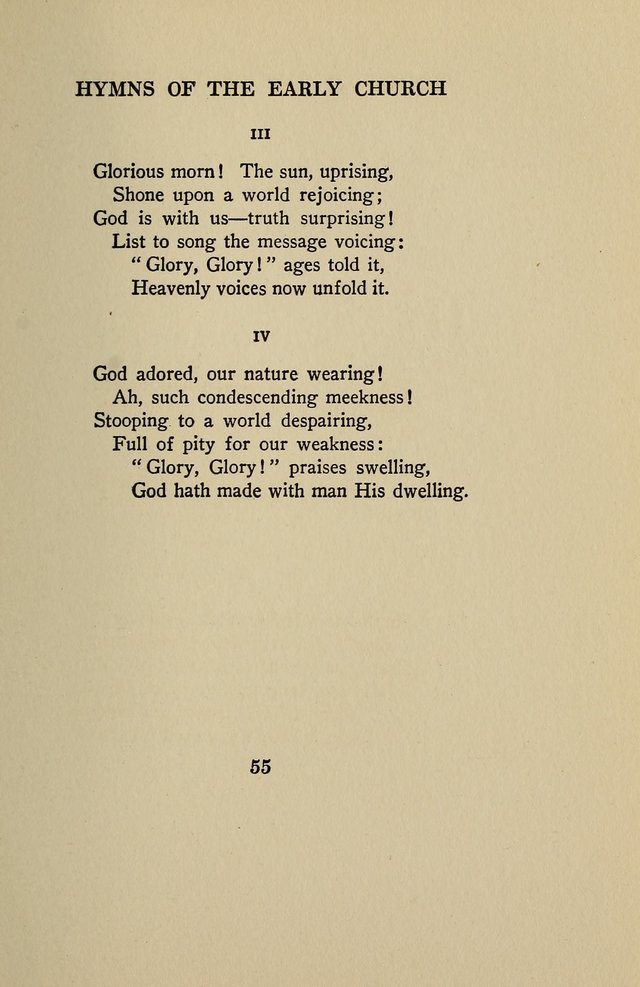 Hymns of the Early Church: translated from Greek and Latin sources; together with translations from a later period; centos and suggestions from the Greek; and several original pieces page 55
