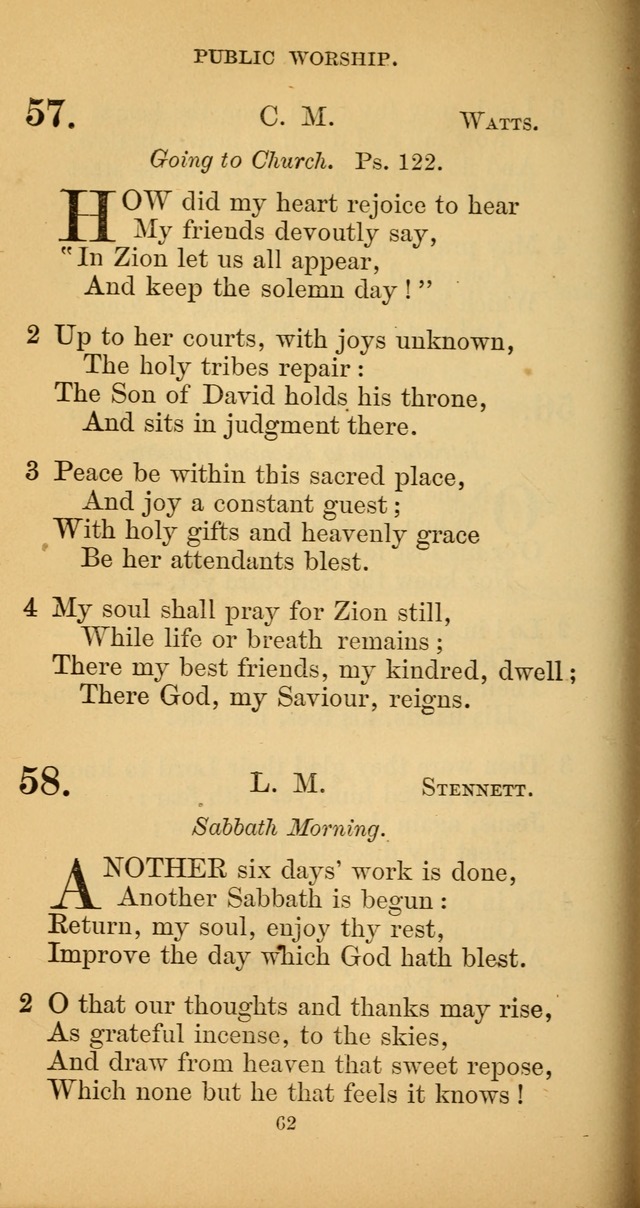 Hymns for Christian Devotion: especially adapted to the Universalist denomination. (New ed.) page 62