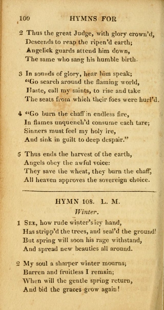 Hymns for Family Worship, with Prayers for Every Day in the Week (2nd ed.) page 100