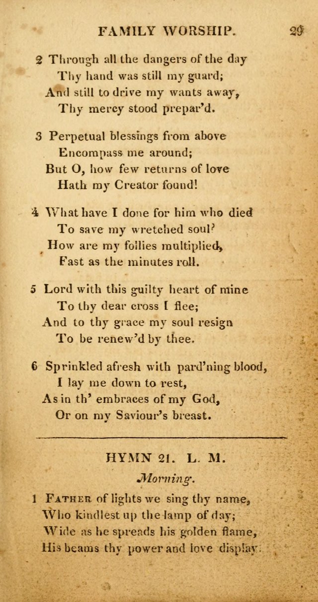 Hymns for Family Worship, with Prayers for Every Day in the Week (2nd ed.) page 29