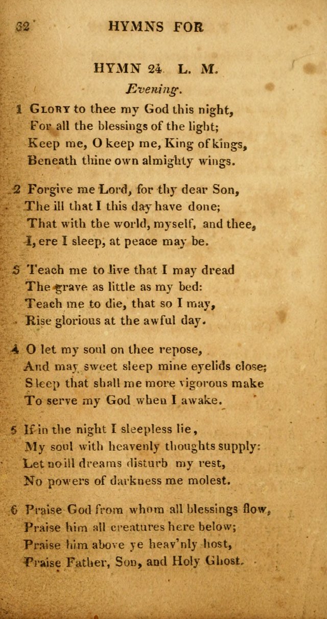 Hymns for Family Worship, with Prayers for Every Day in the Week (2nd ed.) page 32