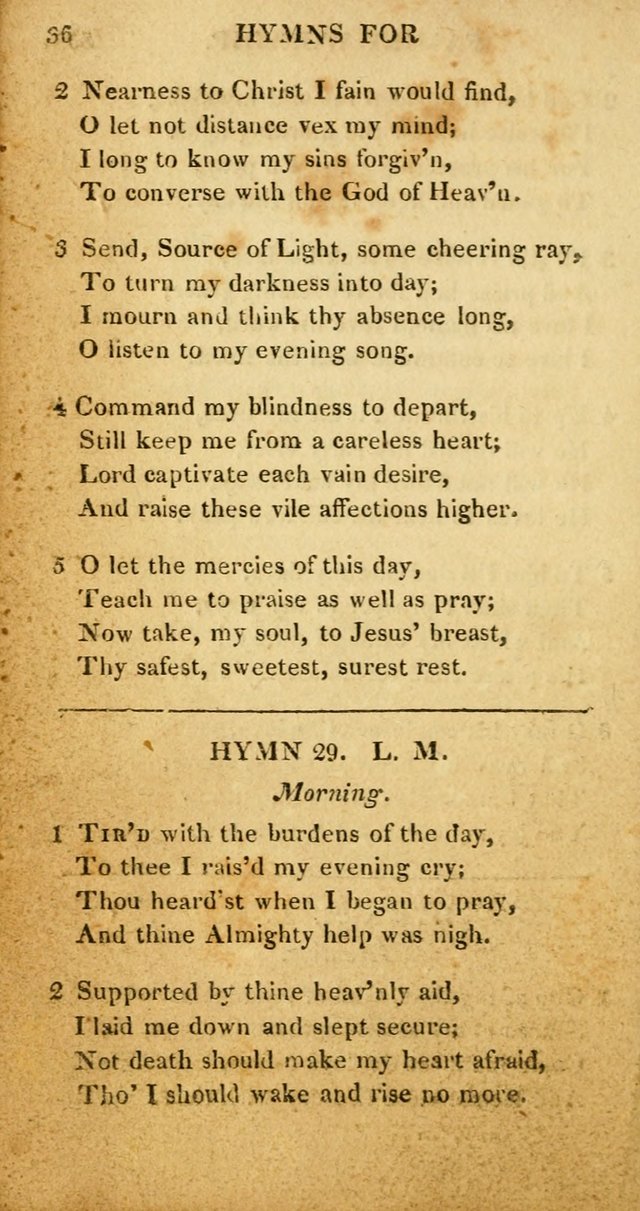 Hymns for Family Worship, with Prayers for Every Day in the Week (2nd ed.) page 36