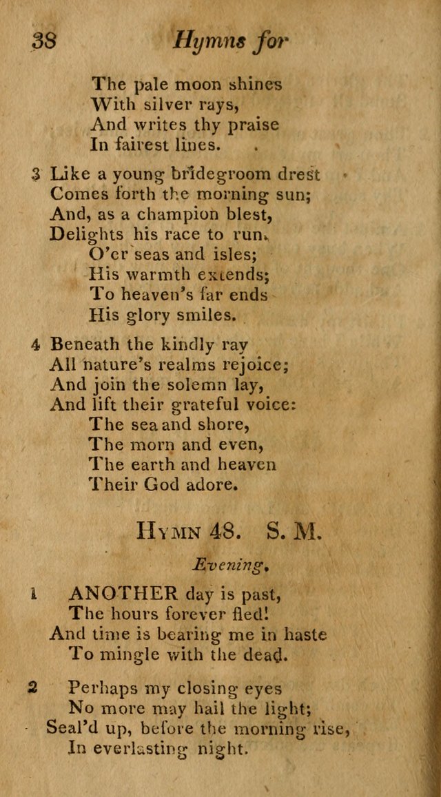 Hymns for Family Worship with Prayers for Every Day in the Week, Selected  from Various Authors page 39