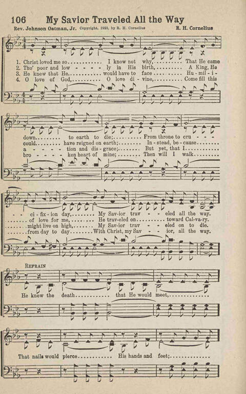 Home Gospel Songs: A Collectioni of Gospel Songs for Church, Sunday School, Evangelistic Meetings and All Relgious Gatherings page 106