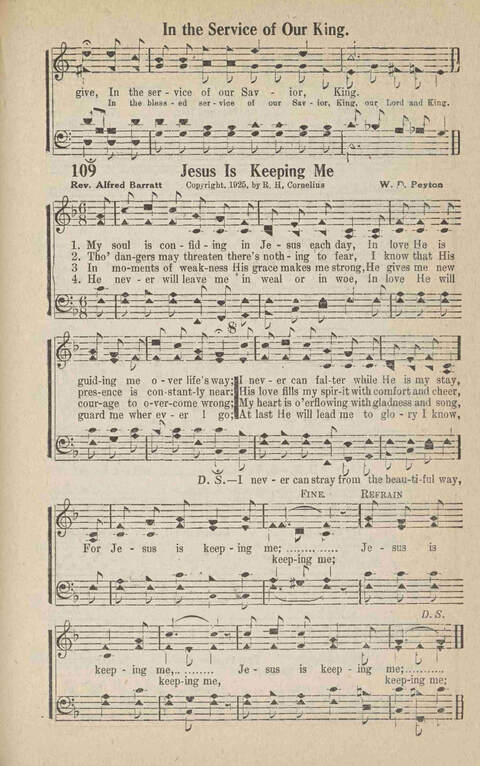 Home Gospel Songs: A Collectioni of Gospel Songs for Church, Sunday School, Evangelistic Meetings and All Relgious Gatherings page 109