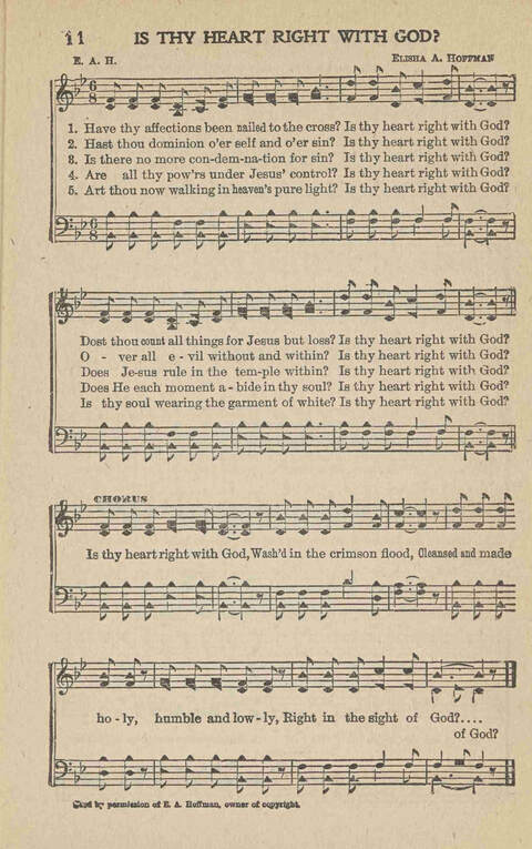 Home Gospel Songs: A Collectioni of Gospel Songs for Church, Sunday School, Evangelistic Meetings and All Relgious Gatherings page 11