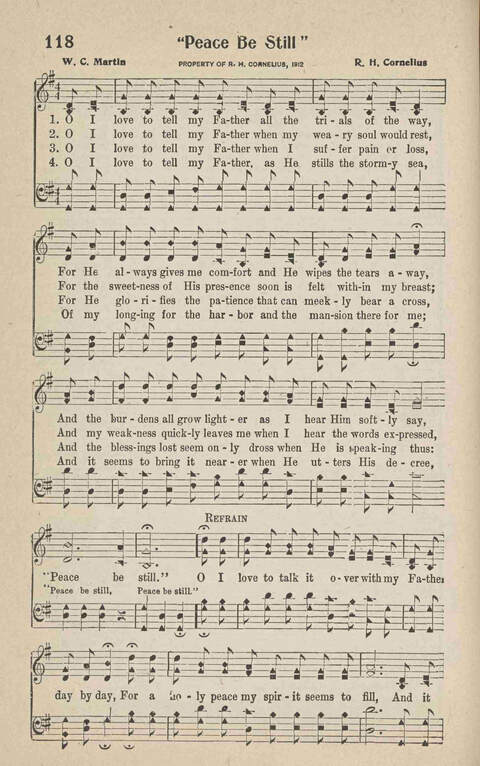 Home Gospel Songs: A Collectioni of Gospel Songs for Church, Sunday School, Evangelistic Meetings and All Relgious Gatherings page 118