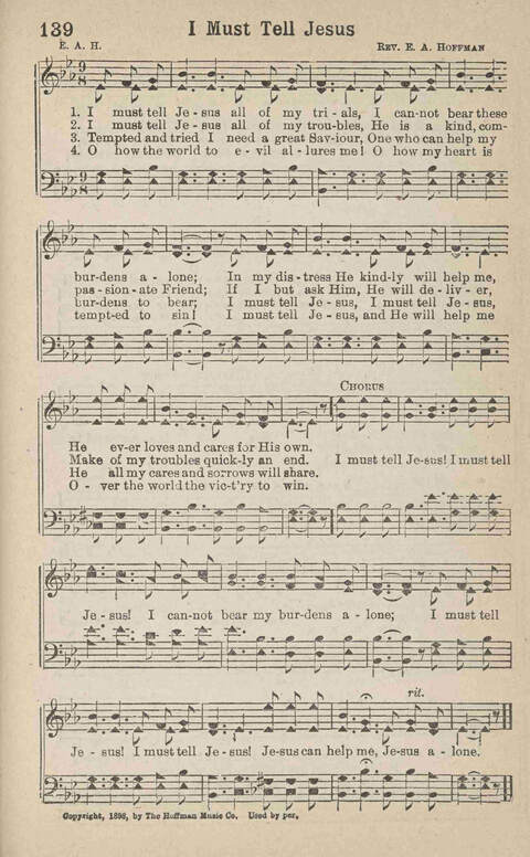 Home Gospel Songs: A Collectioni of Gospel Songs for Church, Sunday School, Evangelistic Meetings and All Relgious Gatherings page 139