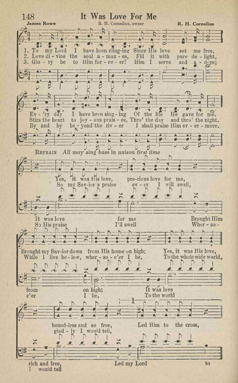 Home Gospel Songs: A Collectioni of Gospel Songs for Church, Sunday School, Evangelistic Meetings and All Relgious Gatherings page 148