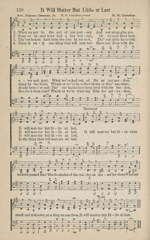 Home Gospel Songs: A Collectioni of Gospel Songs for Church, Sunday School, Evangelistic Meetings and All Relgious Gatherings page 150