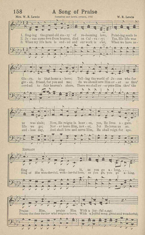 Home Gospel Songs: A Collectioni of Gospel Songs for Church, Sunday School, Evangelistic Meetings and All Relgious Gatherings page 158