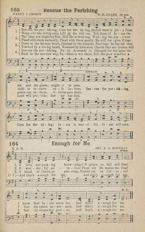 Home Gospel Songs: A Collectioni of Gospel Songs for Church, Sunday School, Evangelistic Meetings and All Relgious Gatherings page 163