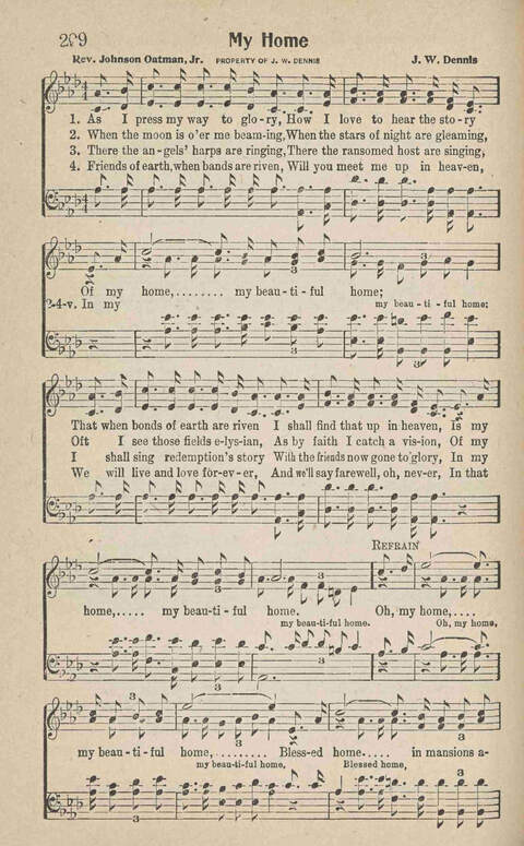 Home Gospel Songs: A Collectioni of Gospel Songs for Church, Sunday School, Evangelistic Meetings and All Relgious Gatherings page 198