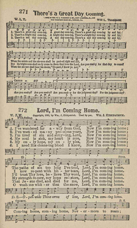 Home Gospel Songs: A Collectioni of Gospel Songs for Church, Sunday School, Evangelistic Meetings and All Relgious Gatherings page 223
