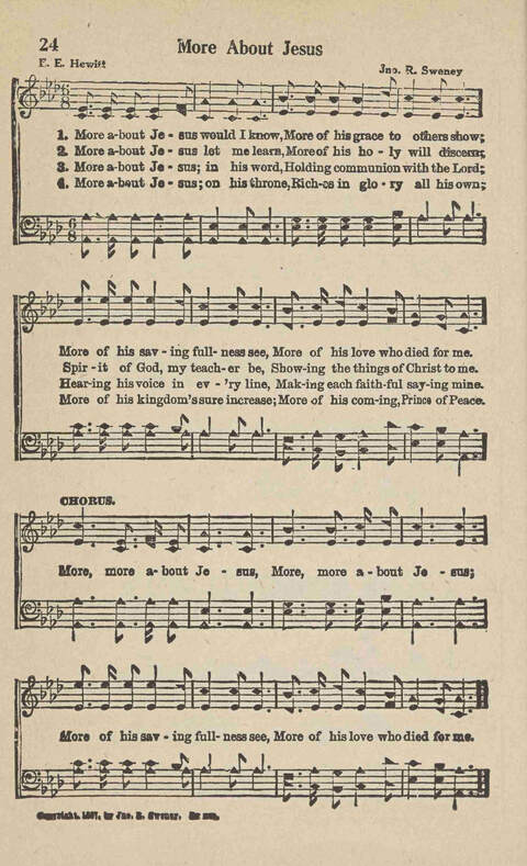 Home Gospel Songs: A Collectioni of Gospel Songs for Church, Sunday School, Evangelistic Meetings and All Relgious Gatherings page 24