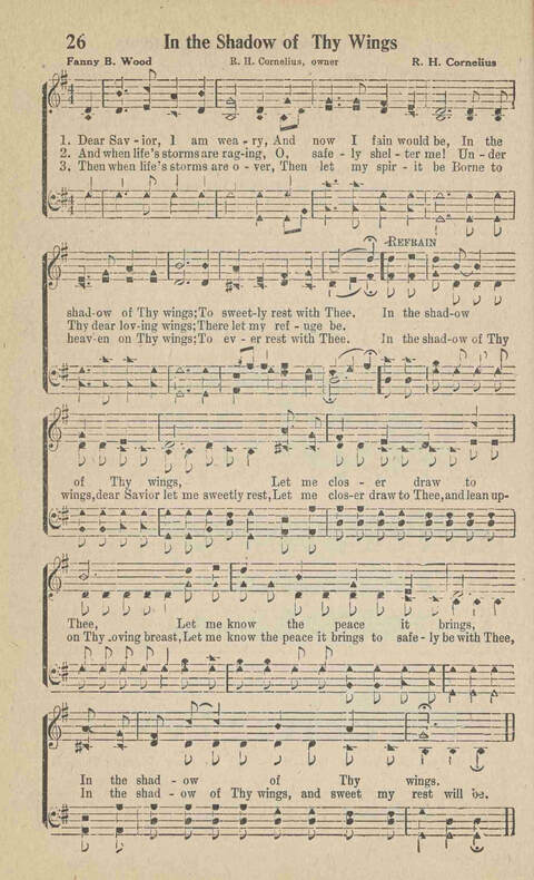 Home Gospel Songs: A Collectioni of Gospel Songs for Church, Sunday School, Evangelistic Meetings and All Relgious Gatherings page 26