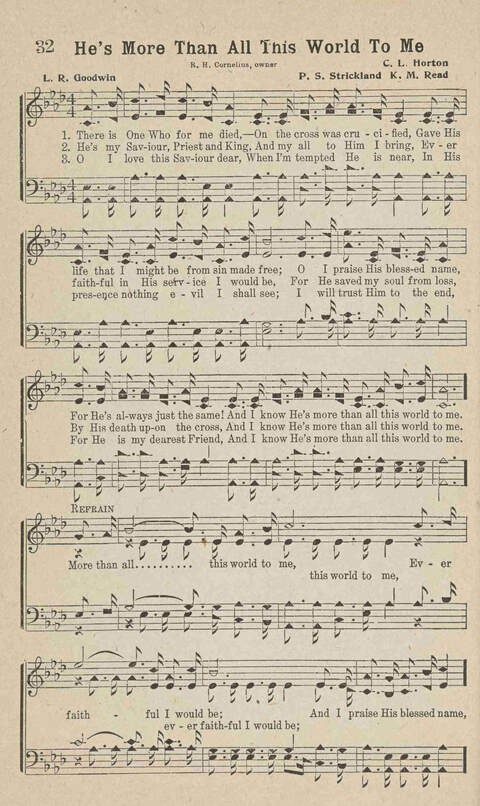 Home Gospel Songs: A Collectioni of Gospel Songs for Church, Sunday School, Evangelistic Meetings and All Relgious Gatherings page 32
