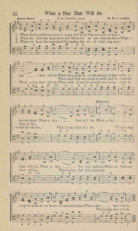 Home Gospel Songs: A Collectioni of Gospel Songs for Church, Sunday School, Evangelistic Meetings and All Relgious Gatherings page 42