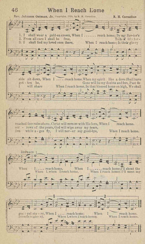 Home Gospel Songs: A Collectioni of Gospel Songs for Church, Sunday School, Evangelistic Meetings and All Relgious Gatherings page 46