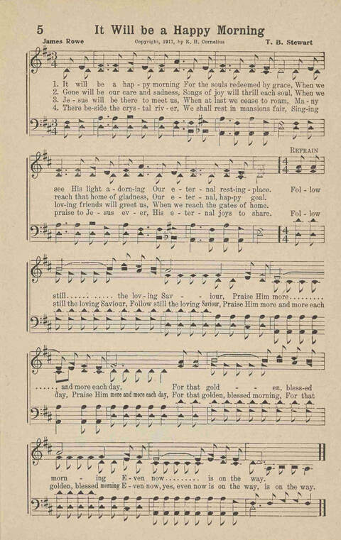 Home Gospel Songs: A Collectioni of Gospel Songs for Church, Sunday School, Evangelistic Meetings and All Relgious Gatherings page 5