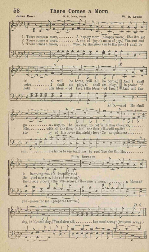 Home Gospel Songs: A Collectioni of Gospel Songs for Church, Sunday School, Evangelistic Meetings and All Relgious Gatherings page 58