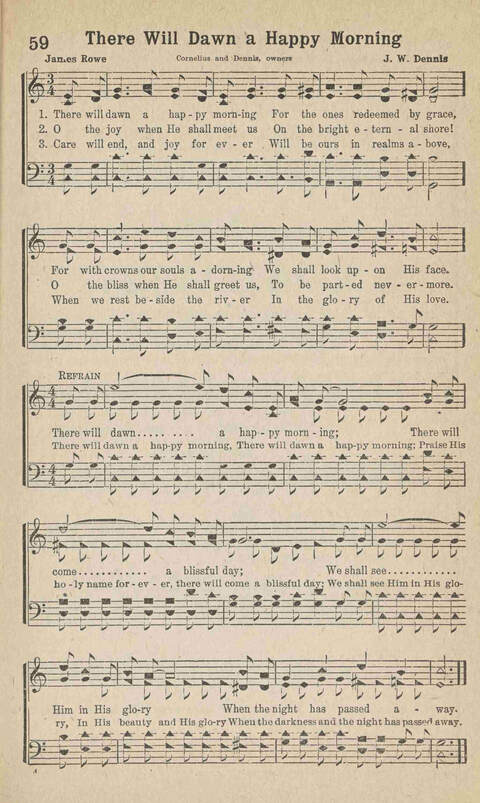 Home Gospel Songs: A Collectioni of Gospel Songs for Church, Sunday School, Evangelistic Meetings and All Relgious Gatherings page 59