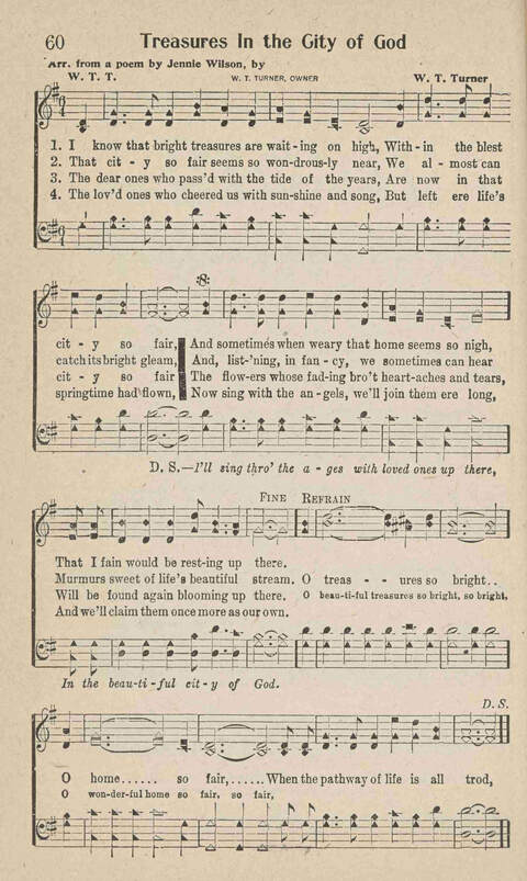Home Gospel Songs: A Collectioni of Gospel Songs for Church, Sunday School, Evangelistic Meetings and All Relgious Gatherings page 60