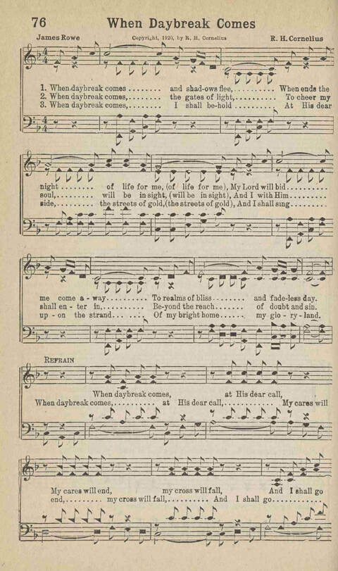 Home Gospel Songs: A Collectioni of Gospel Songs for Church, Sunday School, Evangelistic Meetings and All Relgious Gatherings page 76