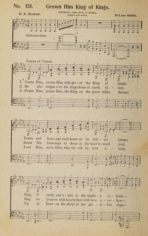 Hosanna in the Highest: a choice selection of beautiful gospel songs for the Sunday school, church, the home, and evangelistic services page 152