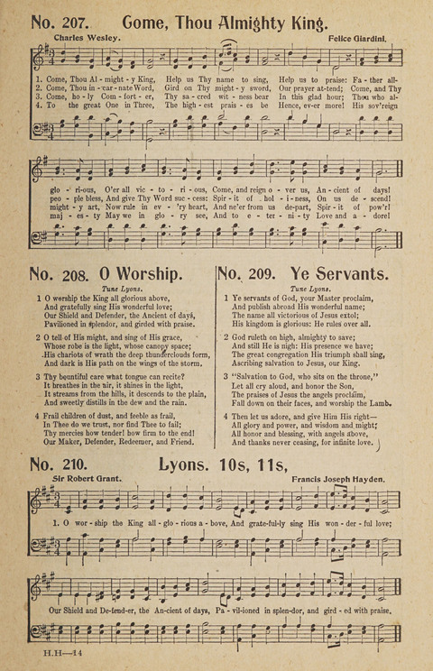 Hosanna in the Highest: a choice selection of beautiful gospel songs for the Sunday school, church, the home, and evangelistic services page 207