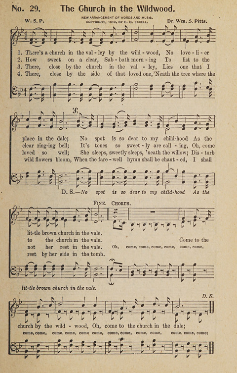 Hosanna in the Highest: a choice selection of beautiful gospel songs for the Sunday school, church, the home, and evangelistic services page 29