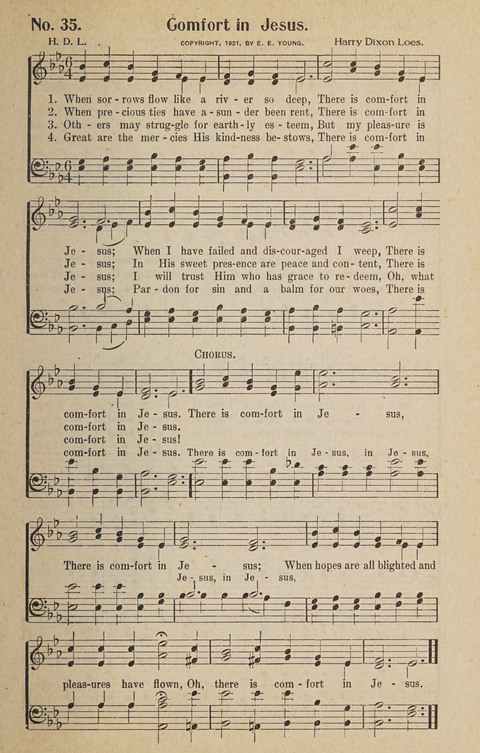 Hosanna in the Highest: a choice selection of beautiful gospel songs for the Sunday school, church, the home, and evangelistic services page 35