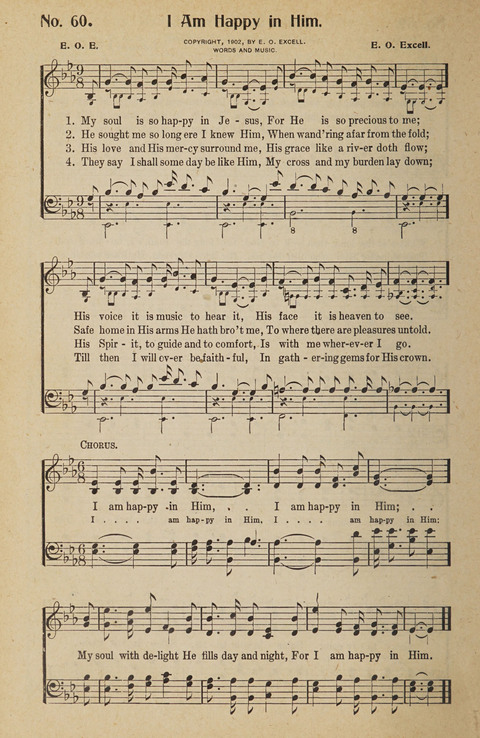 Hosanna in the Highest: a choice selection of beautiful gospel songs for the Sunday school, church, the home, and evangelistic services page 60