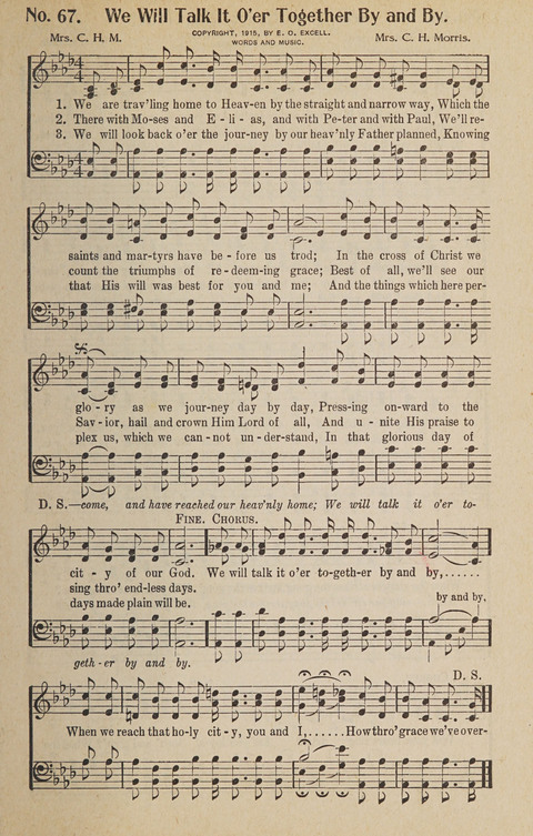Hosanna in the Highest: a choice selection of beautiful gospel songs for the Sunday school, church, the home, and evangelistic services page 67