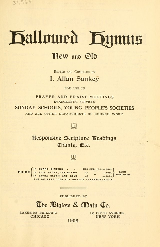 Hallowed Hymns, New and Old page 2