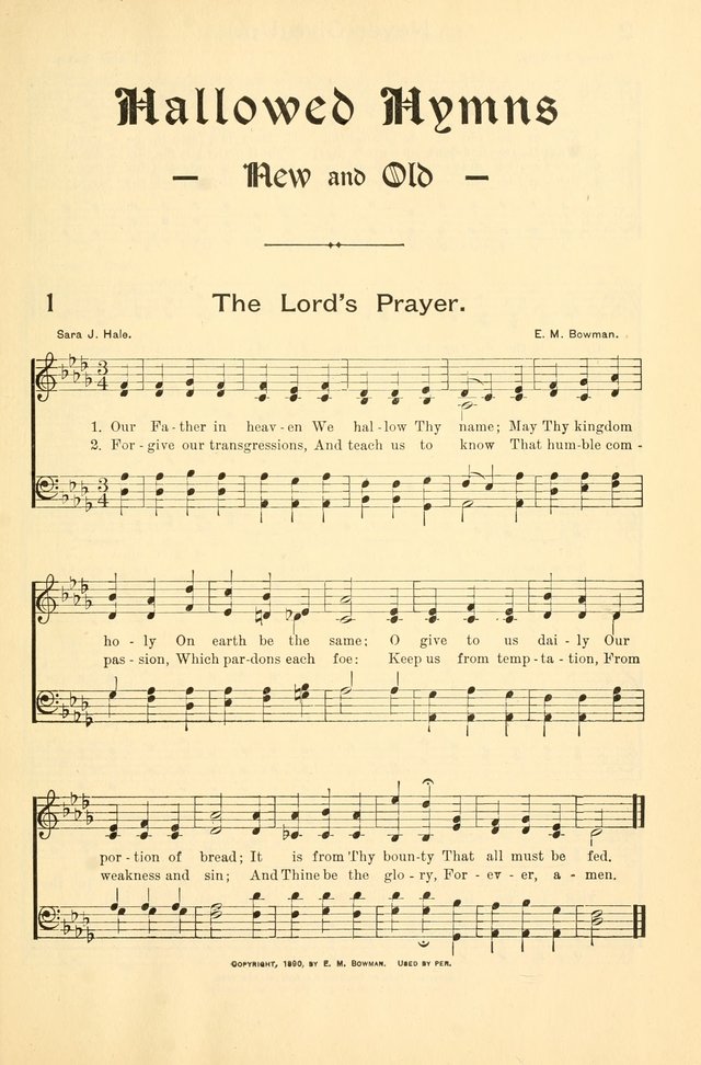 Hallowed Hymns, New and Old page 4