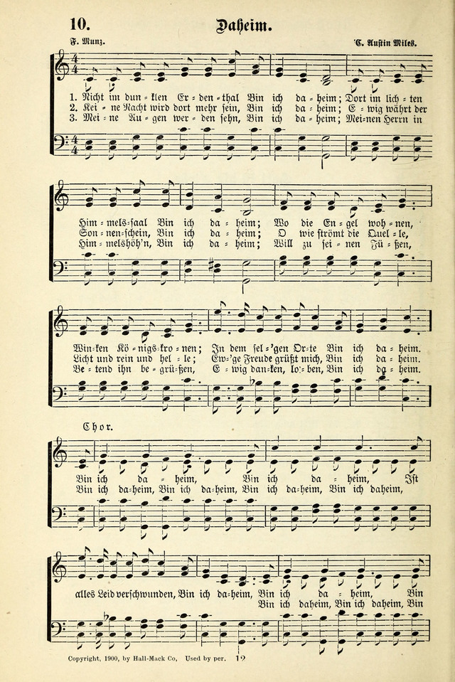 Heils-Lieder, eine Sammlung Geistlicher Lieder für Sonntagsschulen, Jugendvereine page 10